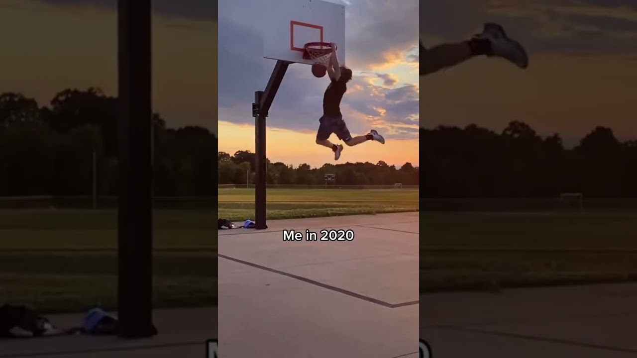 11 year old INSANE dunking progress! 🤯 #dunk #ballislife #basketball #motivation #progress #gym