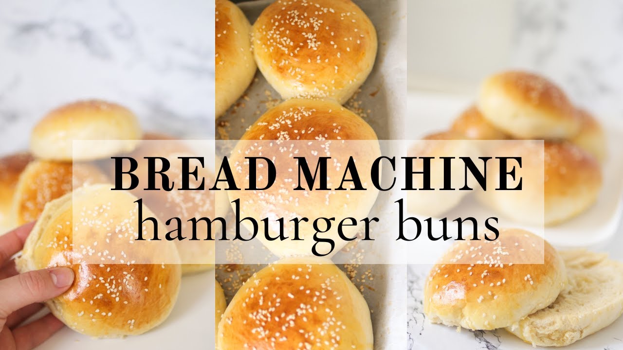 BREAD MACHINE HAMBURGER BUNS | Easy Homemade Hamburger Buns made in the Bread machine!