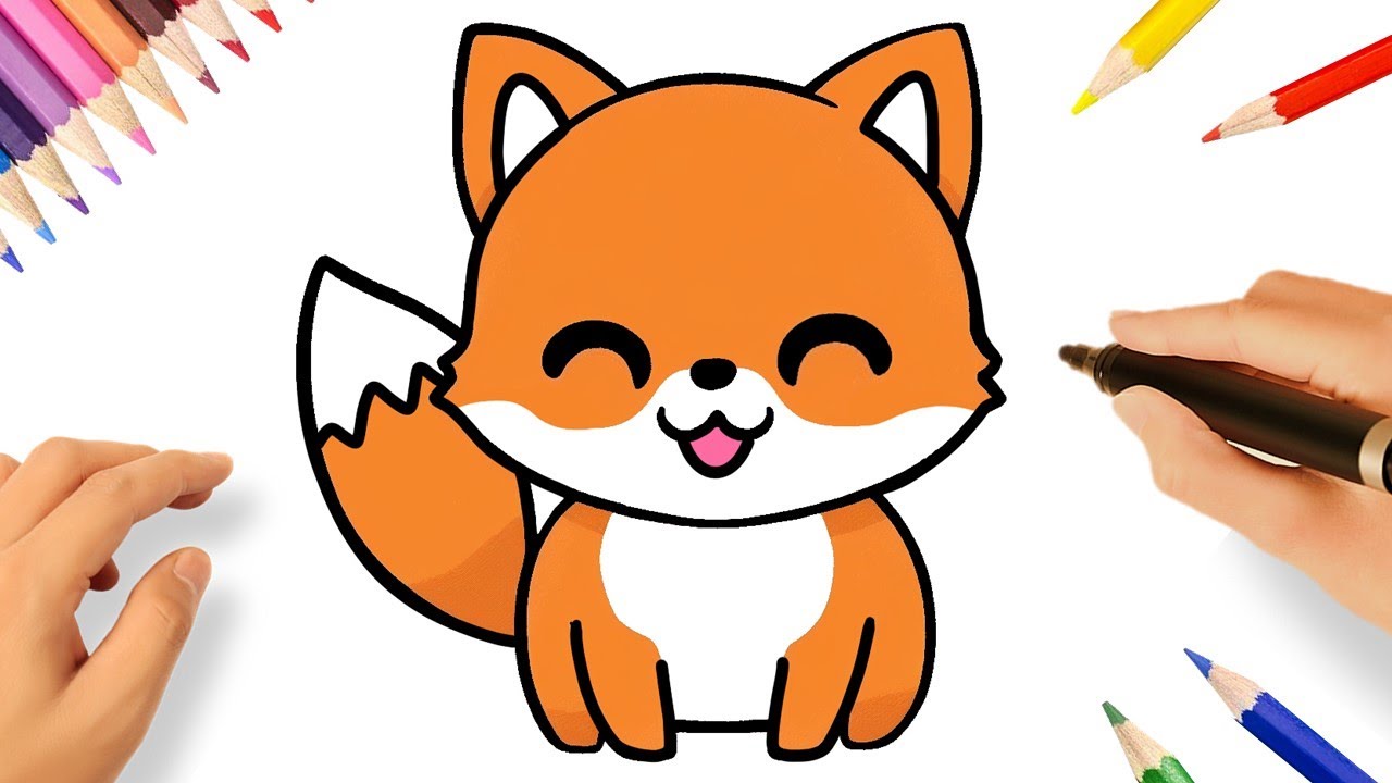 COMMENT DESSINER UN RENARD KAWAII FACILE 🦊