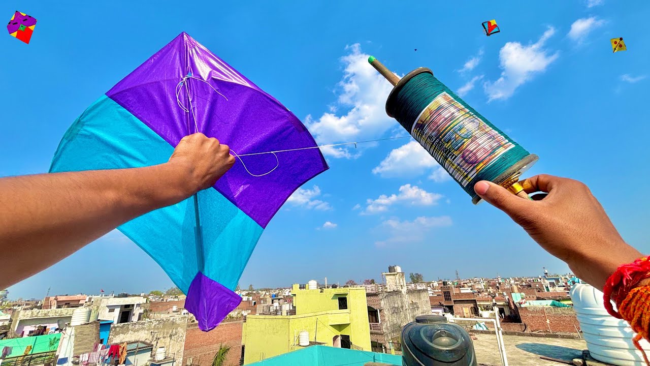 Kite fighting with New Manjha ⚡️ | kite flying | kite cutting tricks | kite