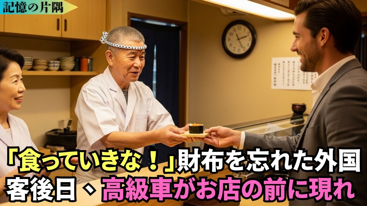 明日、店が差し押さえられる」借金2800万の寿司職人が“無一文の客”に出した最後の一皿 |泣ける話