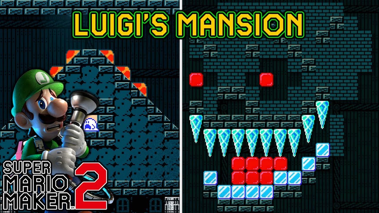 Super Mario Maker 2 - Incredible LUIGI'S MANSION Level