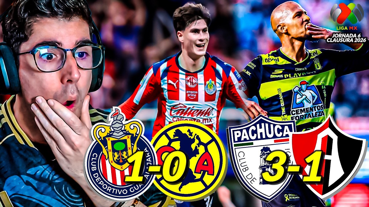 🐐 ¡Clásico Rojiblanco E INVICTOS! Poderío Tuzo 😎 Chivas 1-0 América · Pachuca 3-1 Atlas | J6 CL2026
