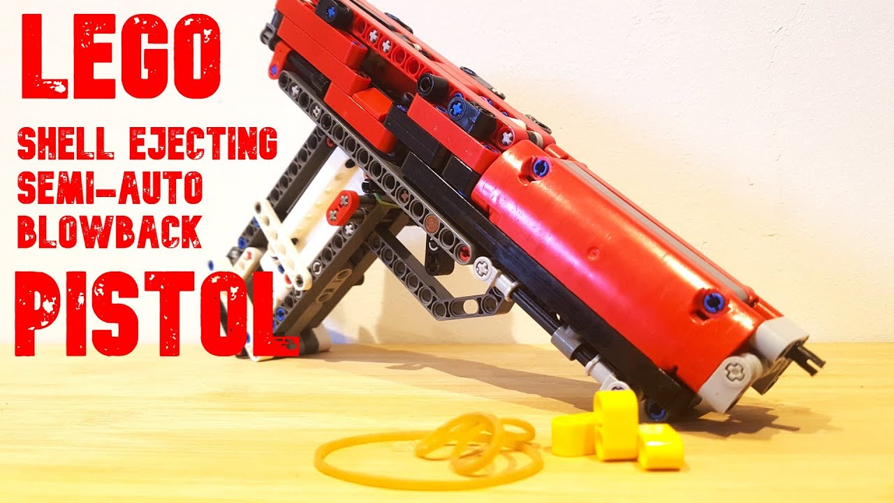 Lego SEMI-AUTO SHELL EJECING BLOWBACK Pistol +instruction