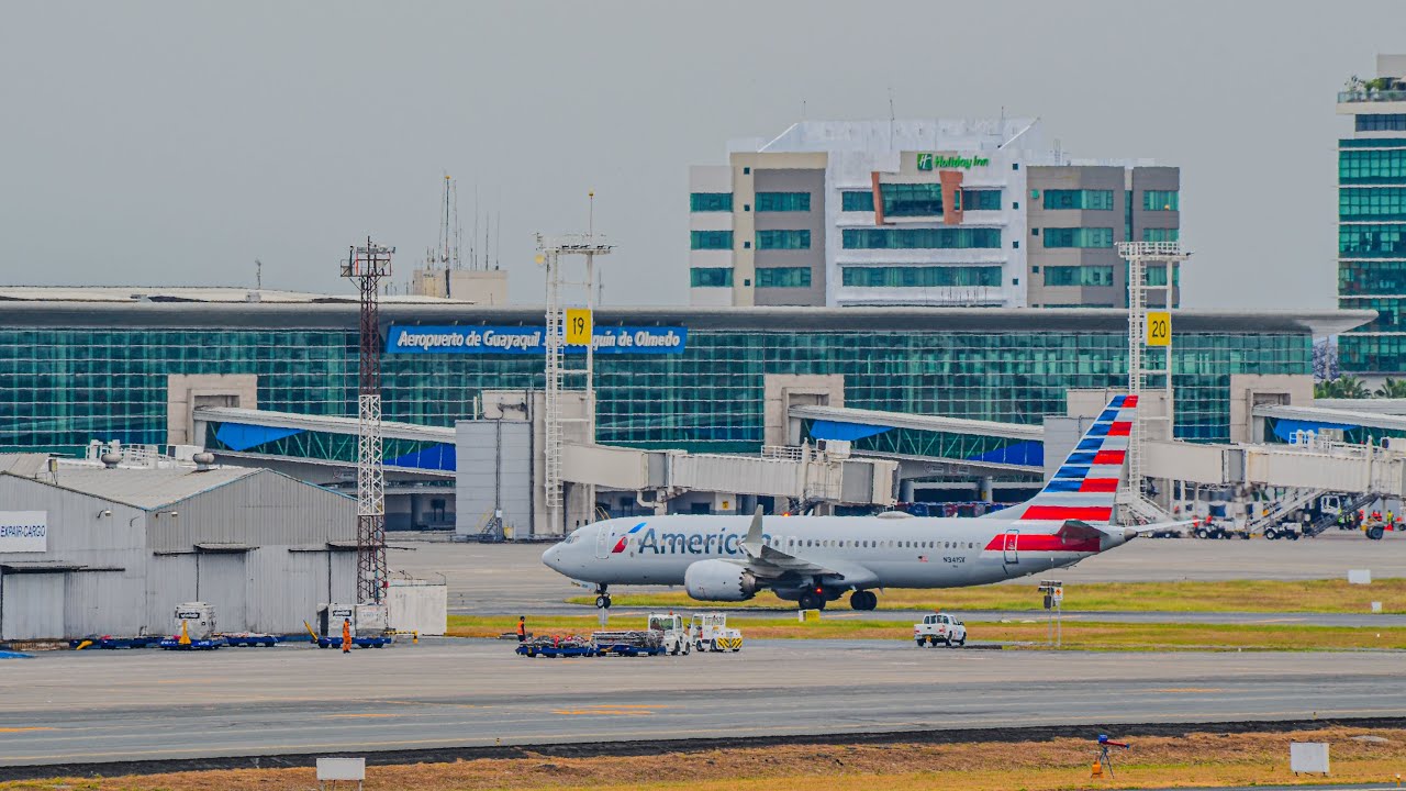 Aeropuerto de Guayaquil, Ecuador (GYE) • DESPEGUES Y ATERRIZAJES • 4K