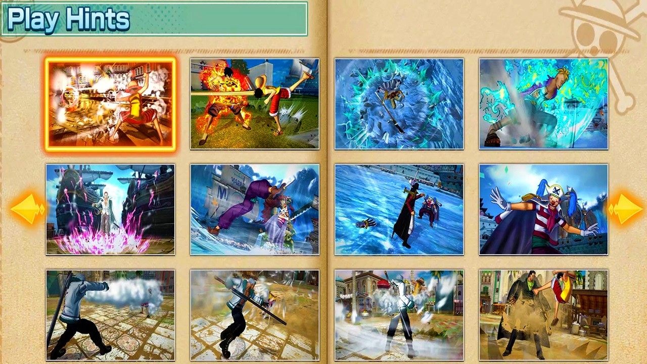 One Piece Burning Blood - All Play Hints