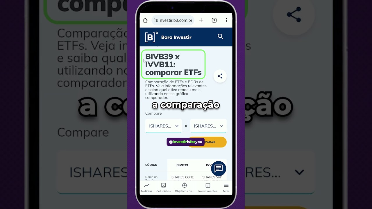 Como comparar ETFs e BDRs de ETFs - IVVB11 ou BIVB39 qual &eacute; melhor?