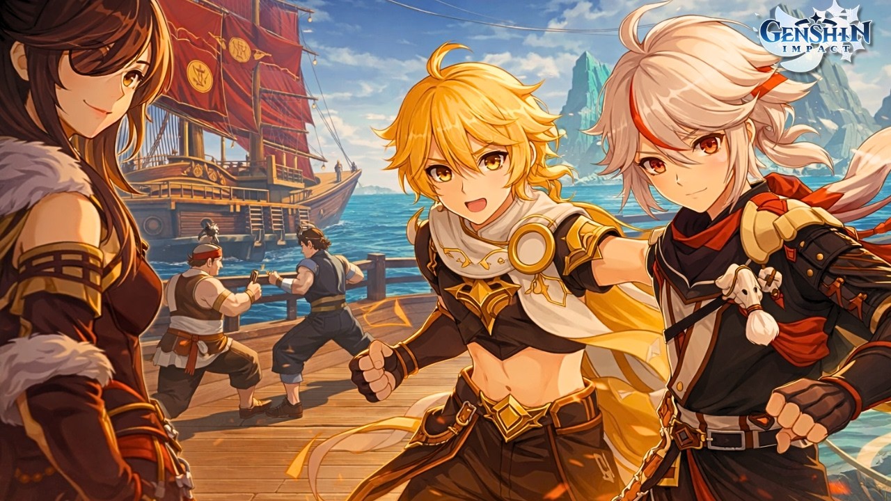 Buscando la forma de llegar a Inazuma | Beidou y Kazuha aparecen | Genshin Impact