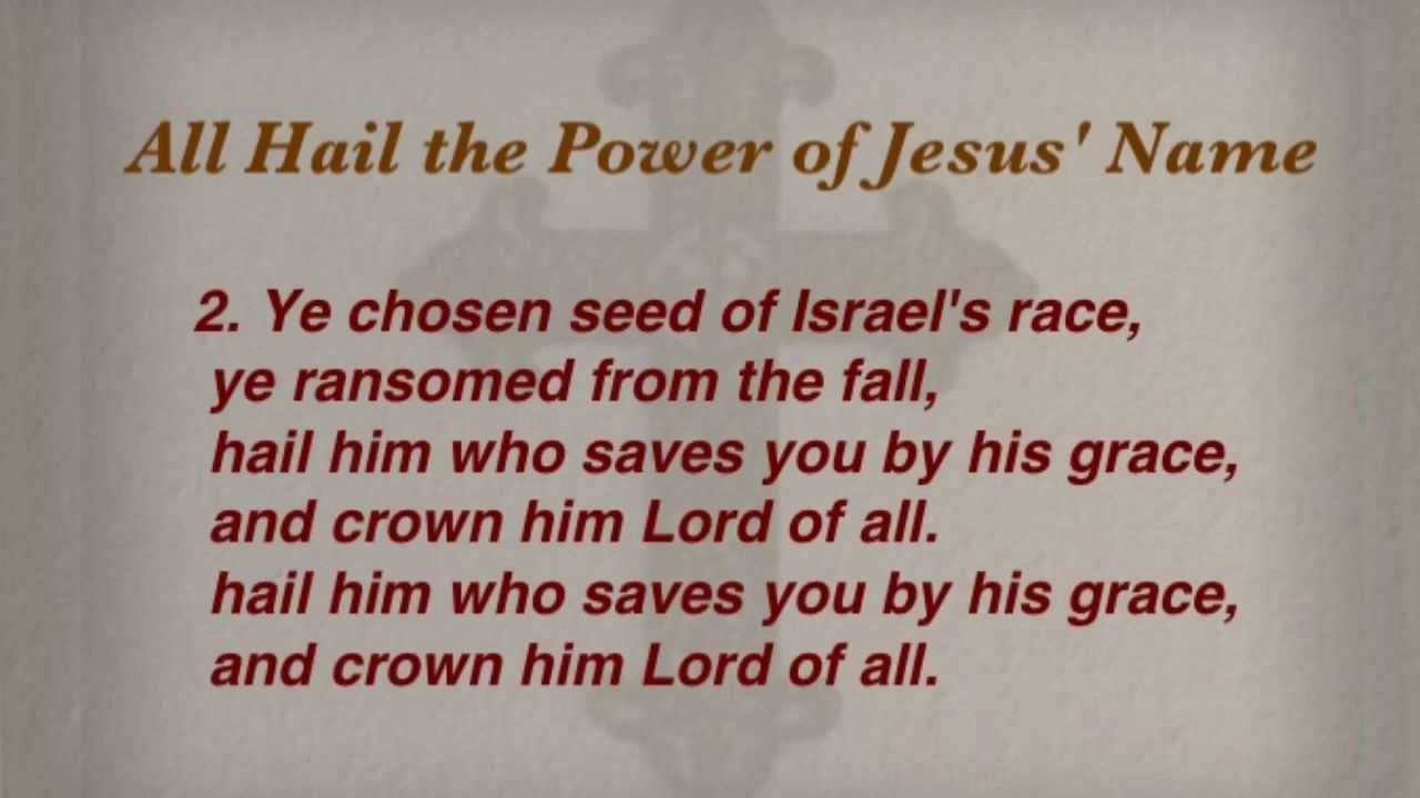 All Hail the Power of Jesus' Name (United Methodist Hymnal #154)