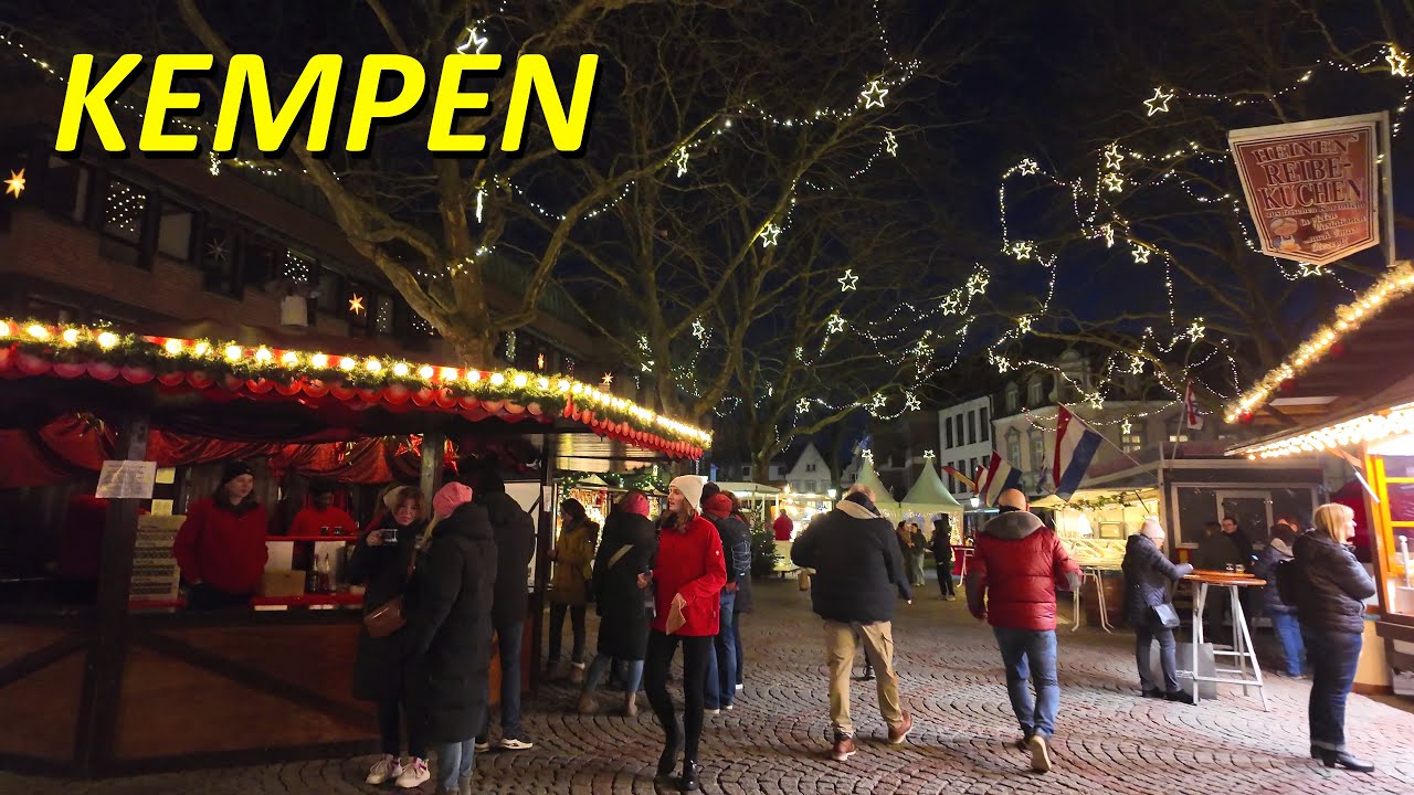 Kempen walking Germany 4K | christmas market 2024