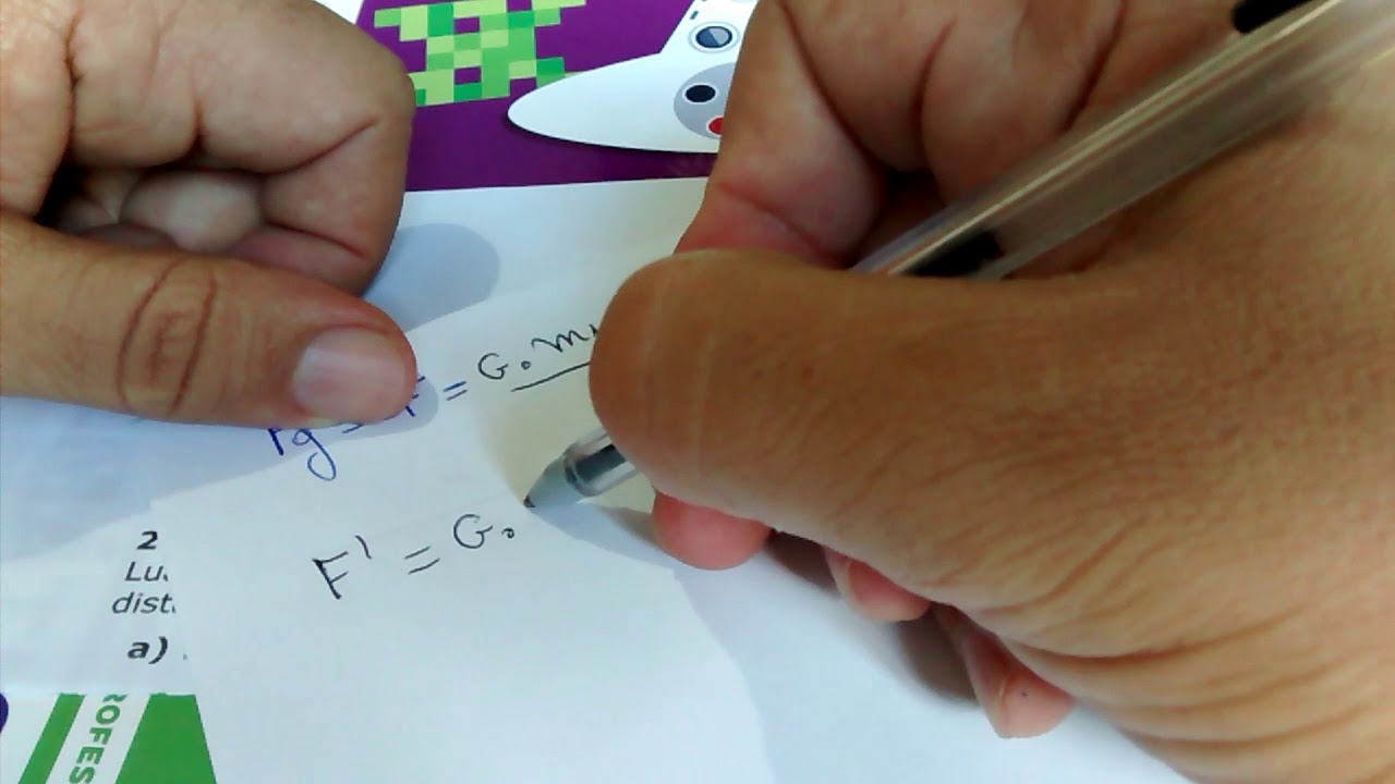 Força gravitacional/ exercício 01