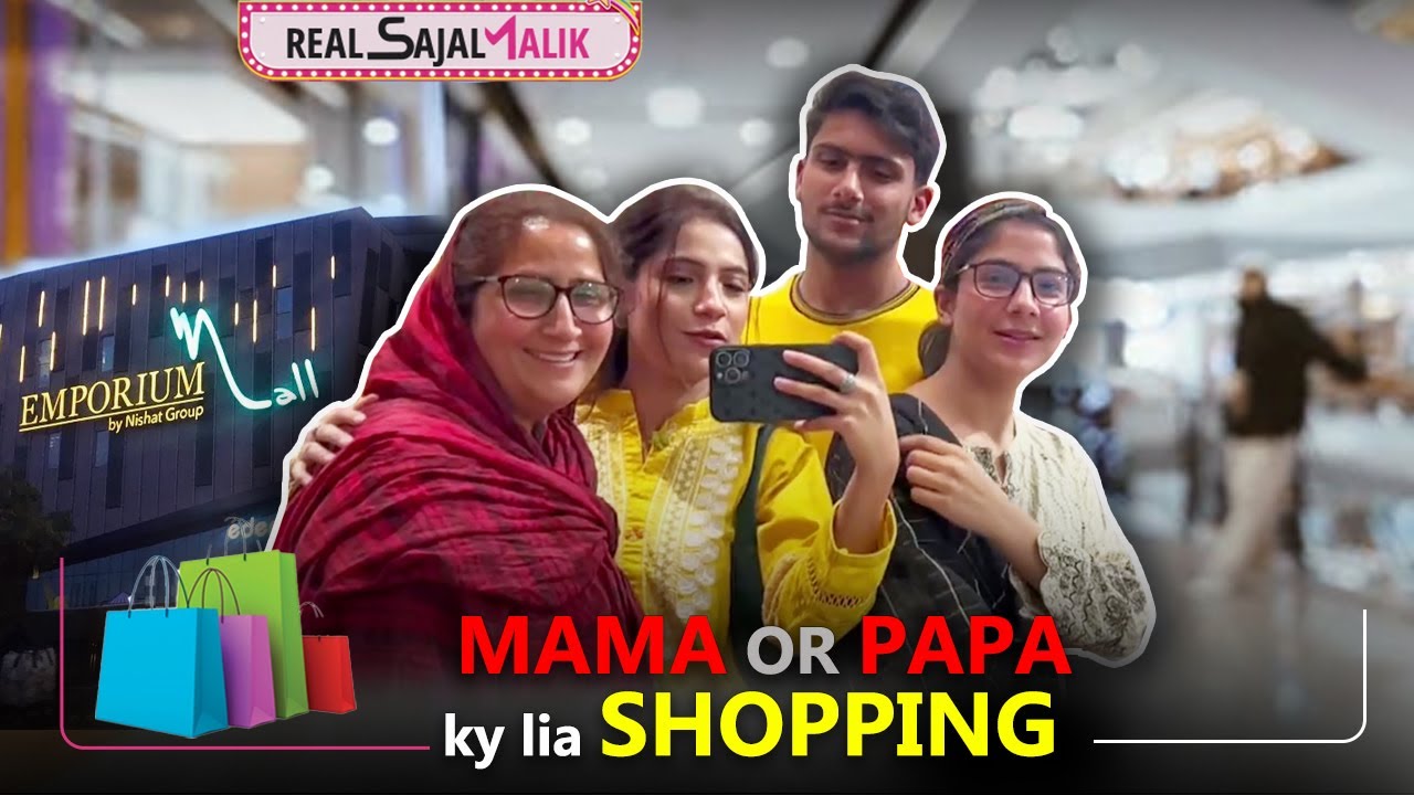 Shopping With Mom&Dad | Shoppingv with my family | 😍✨Family vlog  | Real Sajal Malik | vlog