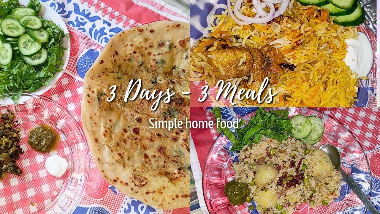 3 Days 3 Meals | Simple Home Food Routine 🍽️