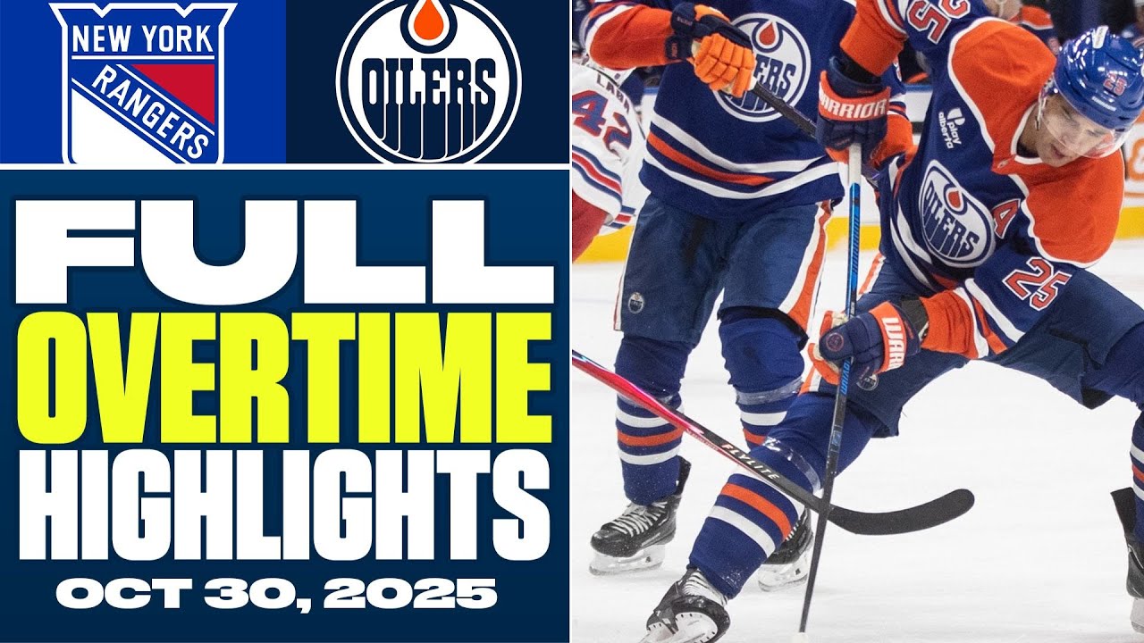 New York Rangers at Edmonton Oilers | FULL Overtime Highlights - October 30, 2025