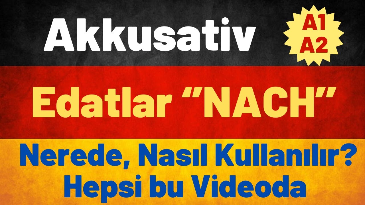 Ders 35 Almanca A1 Temel Seviye / ''nach'' Edatı #deutsch #deutschlernen #deutschkurs #almancaa1