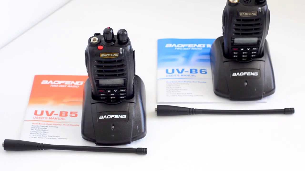 Baofeng UVB5 vs UVB6 dual band radio comparison