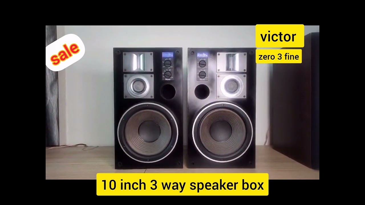 victor 10 inch 3 way speaker box/ model zero 3 fine / for sale / mercury audios / contact 9994640101