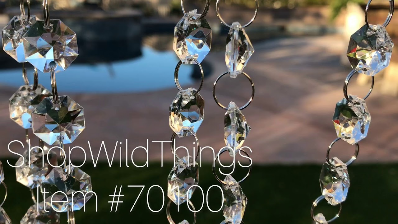 ShopWildThings Acrylic Beaded Crystal Garland Millenium #70100