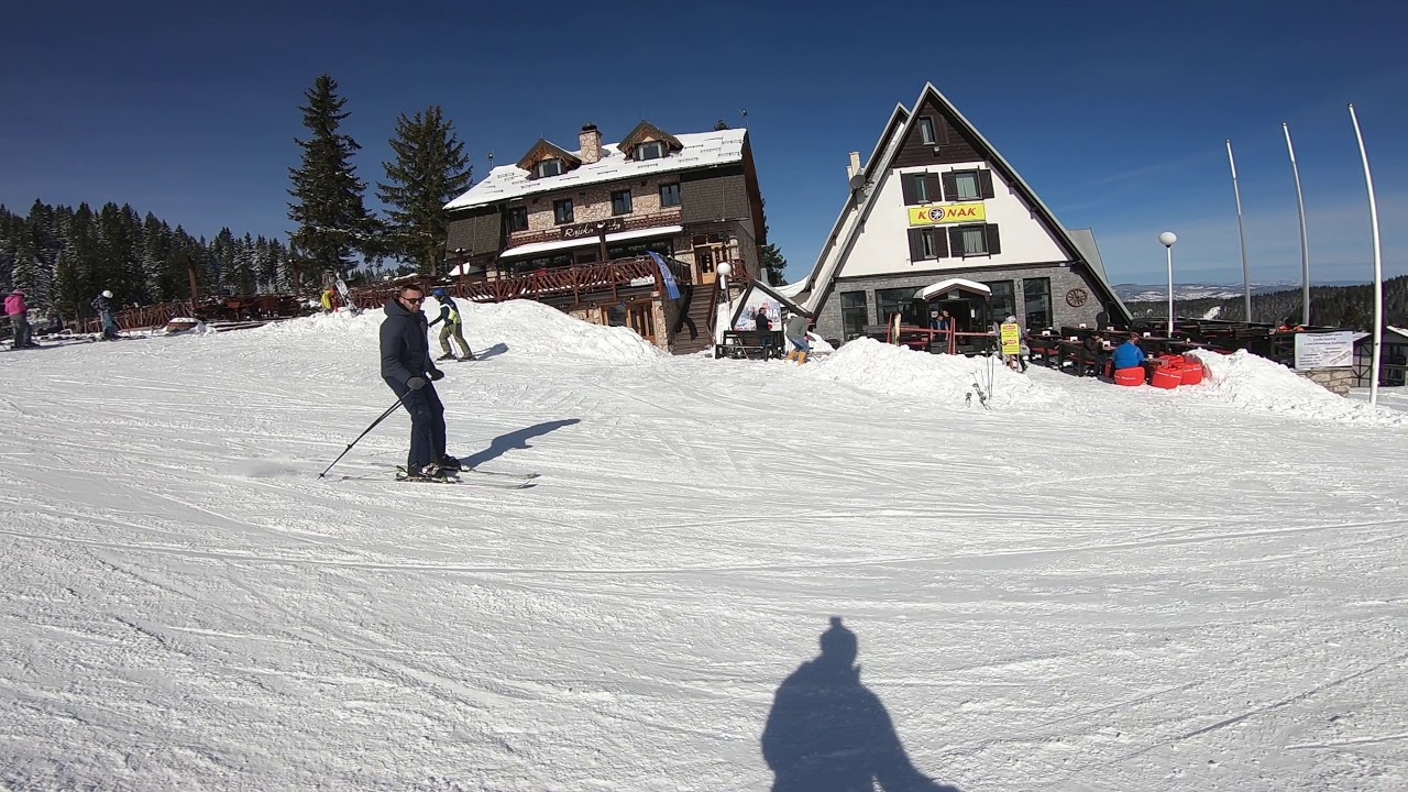 Jahorina 2020. Spust sa staze 1 Na 6.