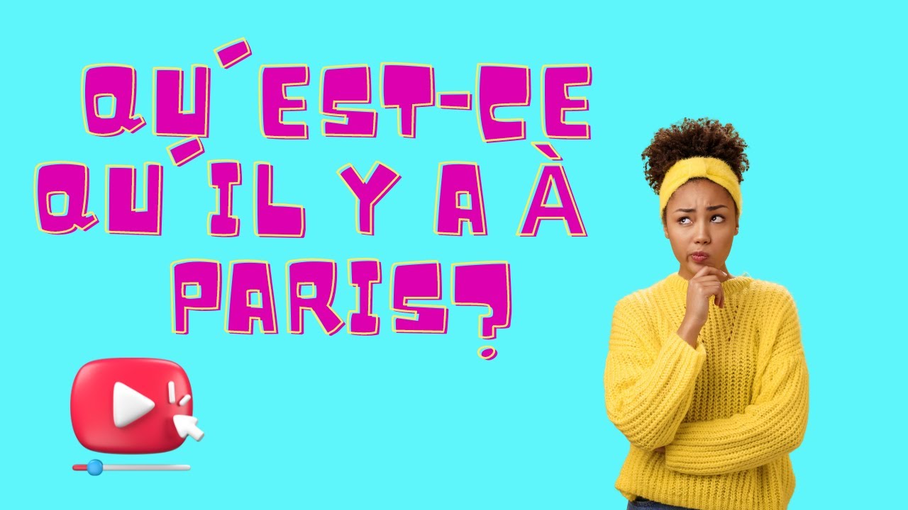 Qu'est-ce qu'il y a &agrave; Paris? #paris #francaislangueetrangere #education #learningfrench