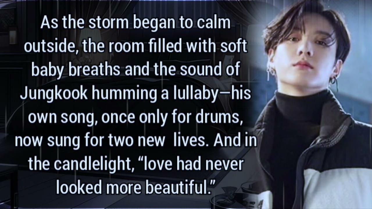 [Taekook oneshot] His 8th pregnant husband goes in lob.r when there was a thunderstorm all alone.