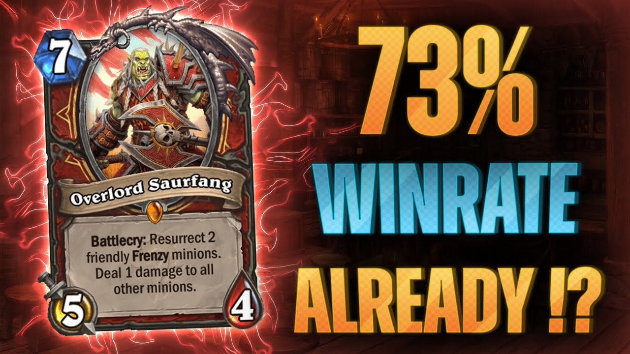 [Hearthstone] Early 73% Winrate Frenzy Warrior - Frenzy Warrior Guide (2021)