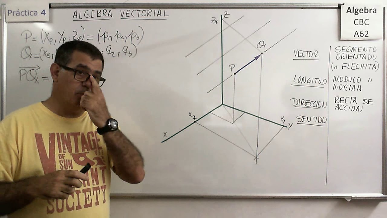 Álgebra CBC A-62 Práctica 4 - Teoría 01 ¿Qué es un vector en R2 y en R3?