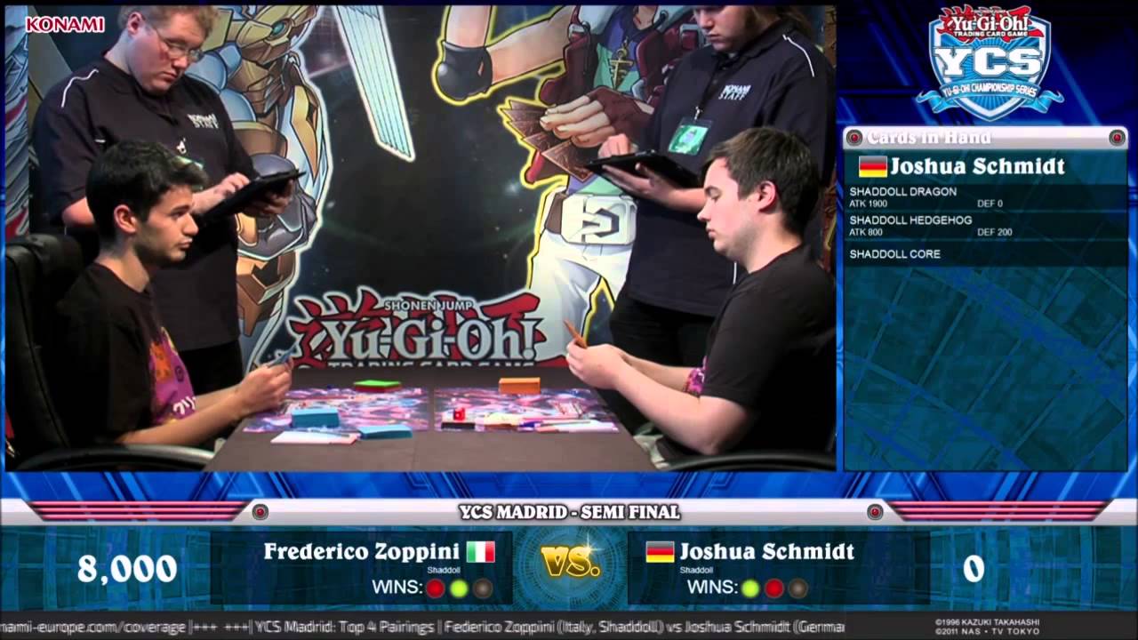 YCS Madrid Semifinal : Federico Zoppini [Shaddoll] vs Joshua Trassone Ciccione Schmidt [Shaddoll]