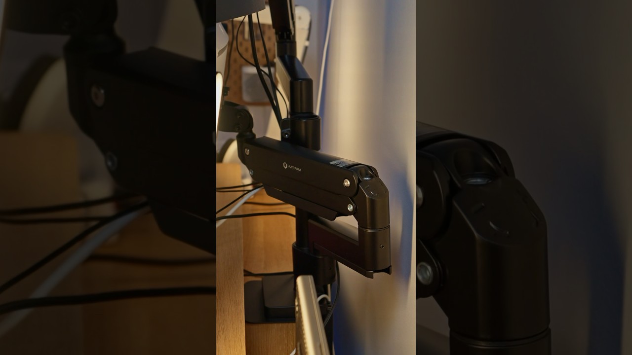 This monitor arm was born for Ultrawides up to 57&rdquo; 🤯 This is the Ultrarm monitor mount system 🔥