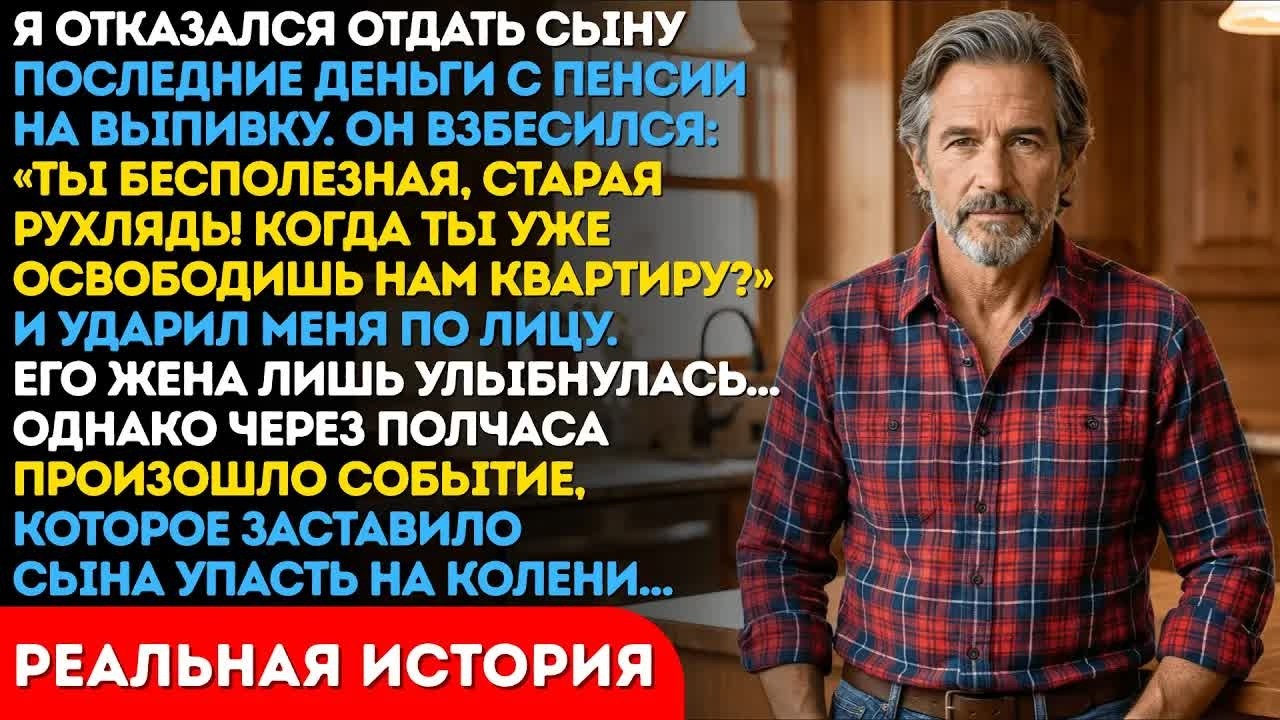 Сын назвал меня рухлядью и ударил. Он не знал, кому я позвоню