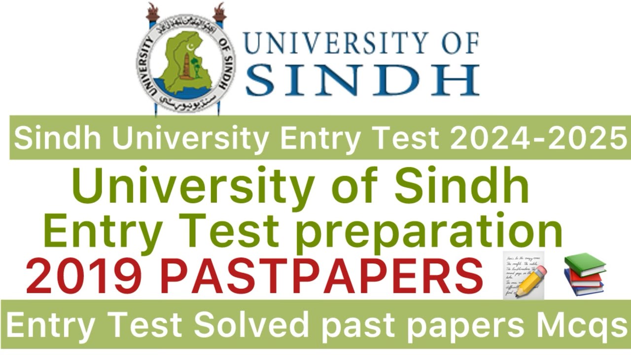 Sindh University Entry Test preparation Solved past papers 2019📝📚📖