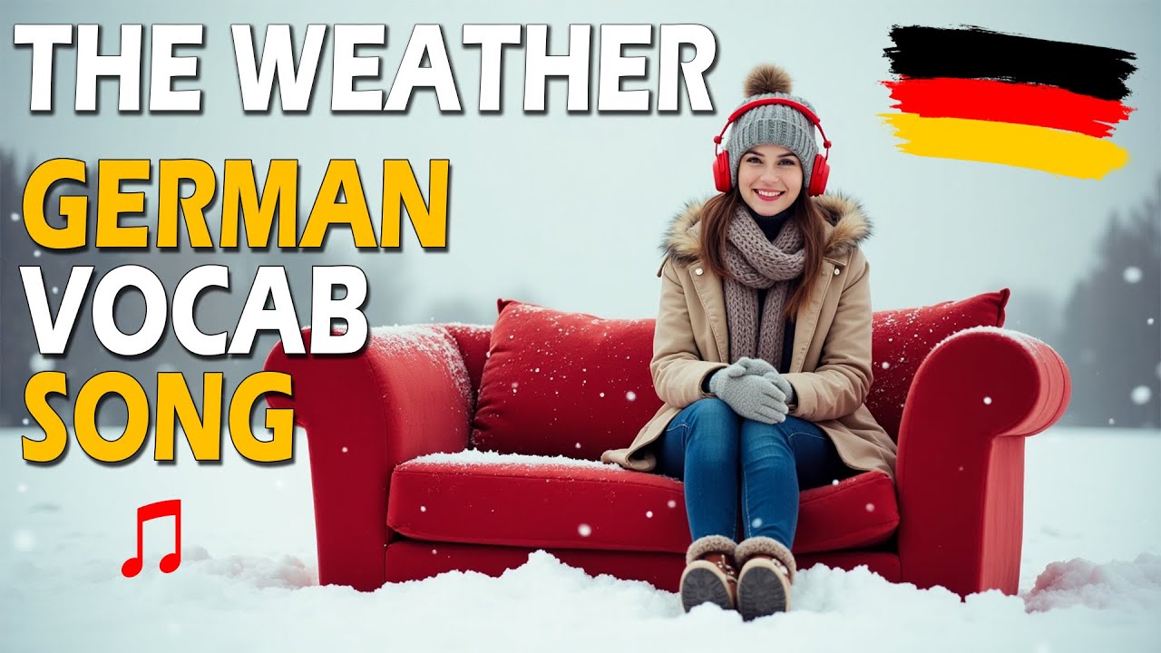 Learn German with Music | Weather Vocabulary Song | GERMAN Song with Lyrics in GERMAN and ENGLISH