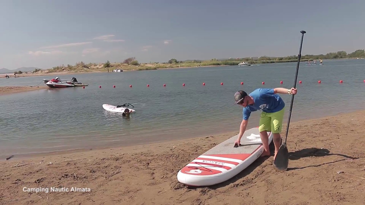 Clase básica de Paddle Surf   Desembocadura en el Camping Nautic Almata