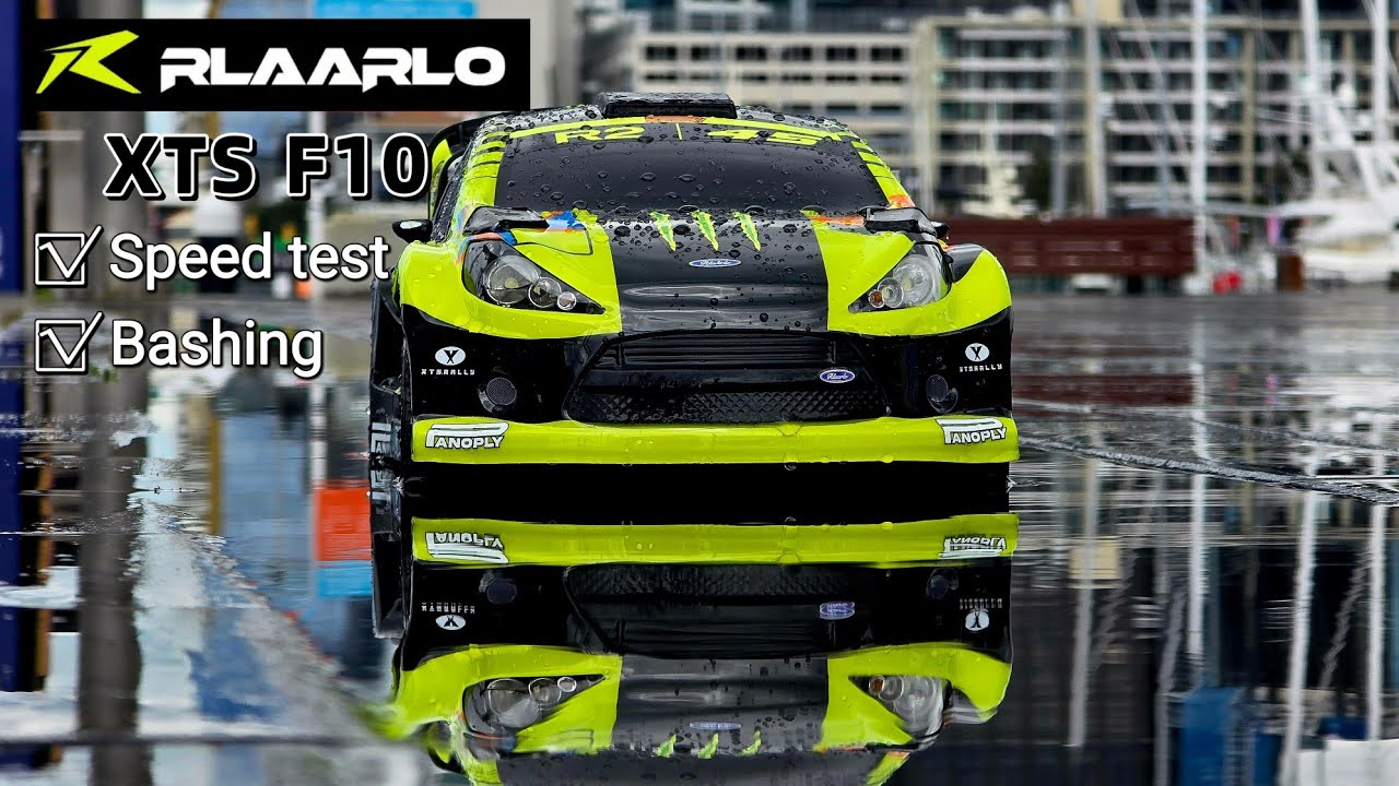 (Eng Sub) Rlaarlo XTS F10 1/10 Rally car Fiber Version out of box speed test 雷拉洛 原厂齿比测速