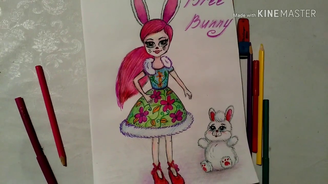 Рисуем Энчантималс/Бри банни/#Enchantimals/Bree bunny