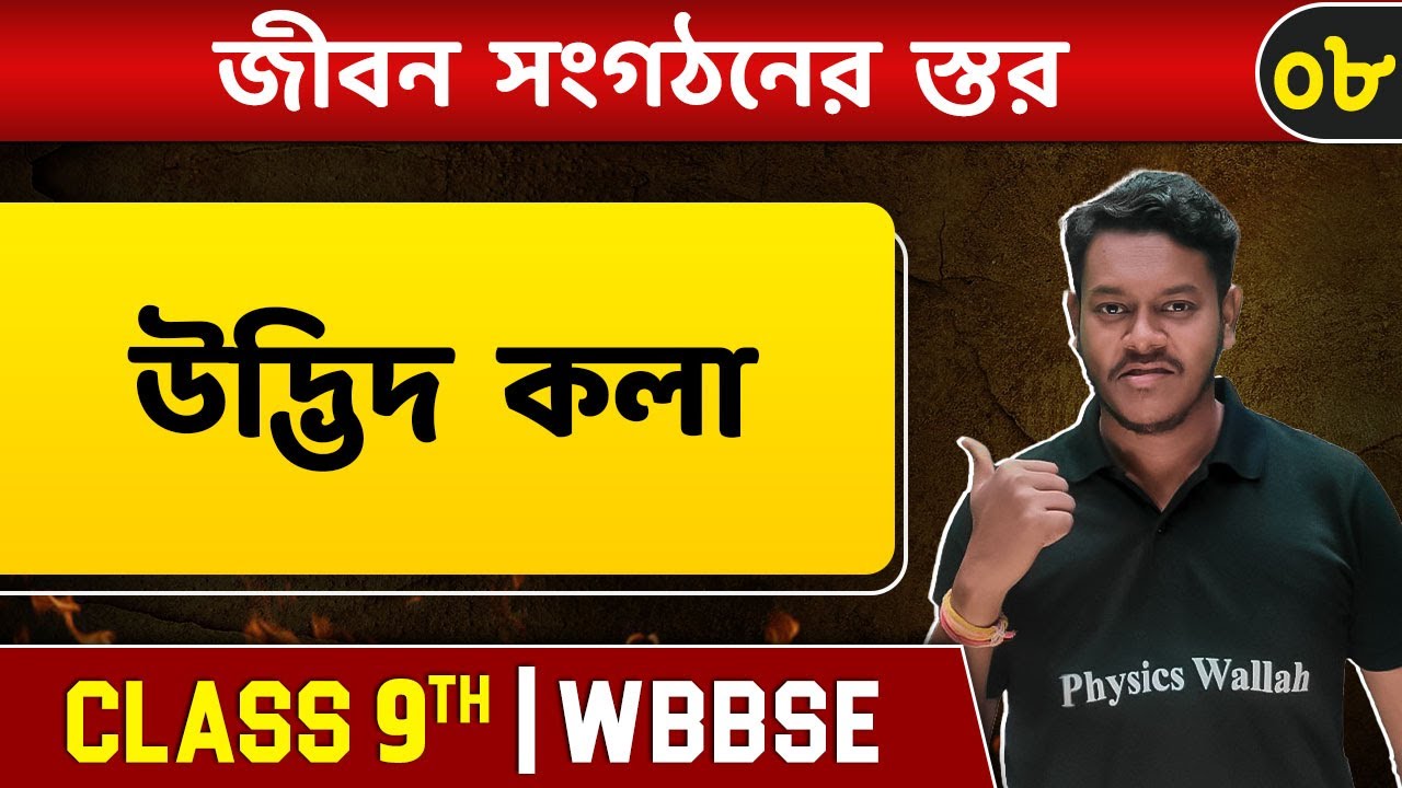 জীবন সংগঠনের স্তর ০৮ | Tissue Part 1 | Plant Tissue | Biology | Class 9 | WBBSE