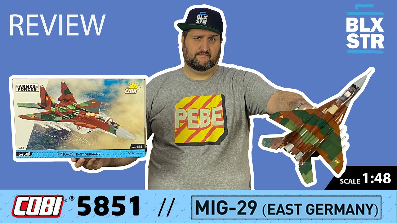 Miese Anleitung! COBI 5851 MIG-29 EAST GERMANY (NVA, DDR) 💥 1:48 ▶️ REVIEW & HISTORY 💬 📽️ 4K