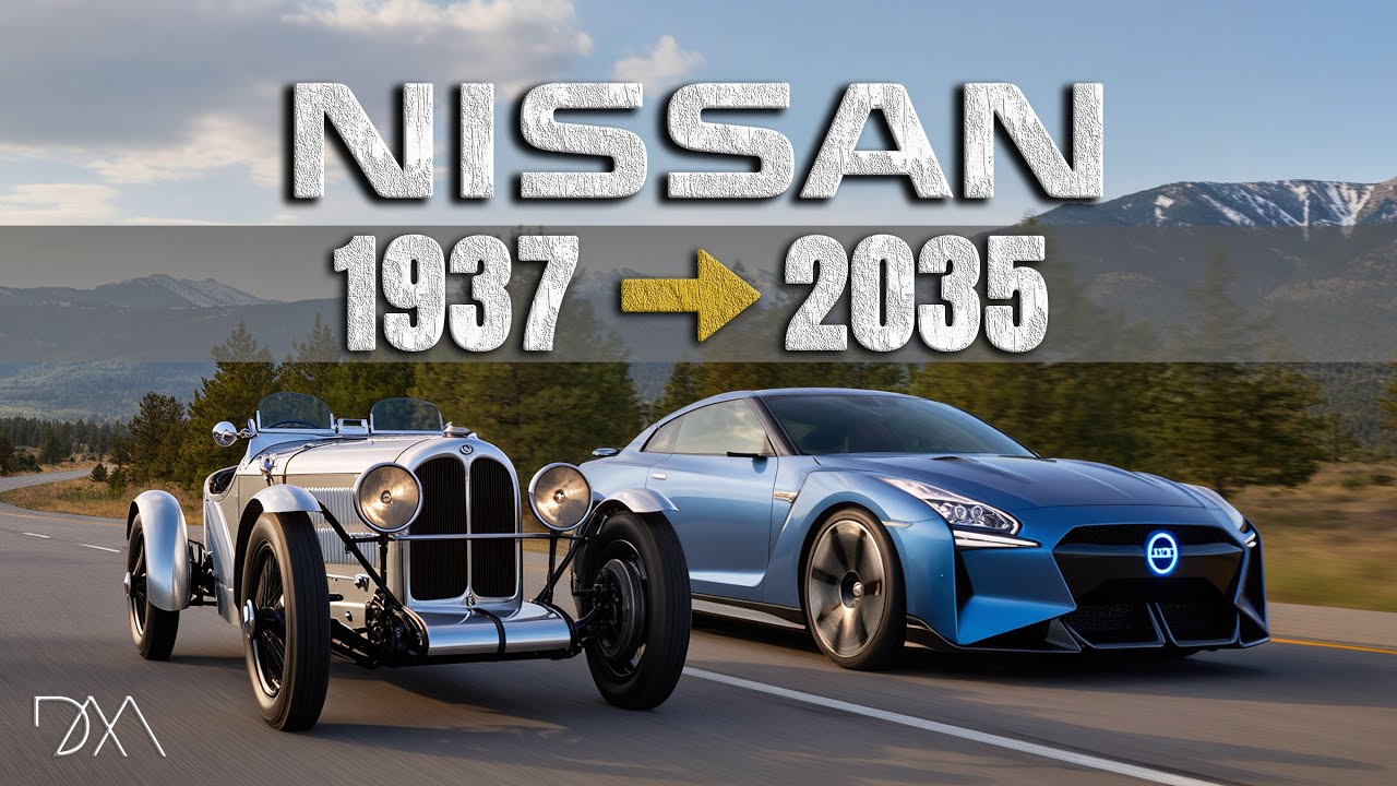 Полная эволюция Nissan 1937–2035 | От легенд Datsun до современных икон