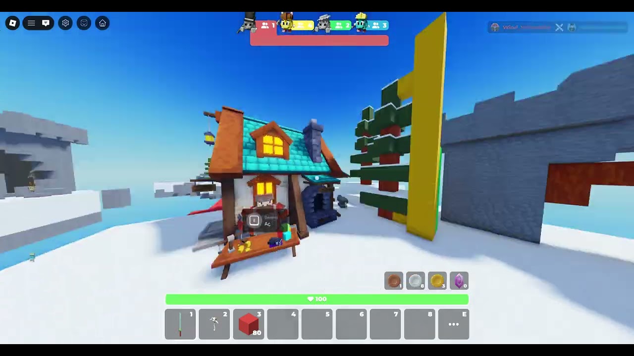 Roblox SKY Wars Season 3 only using enchat Lasaison 3 de Roblox SkyWars utilise uniquement la magie.
