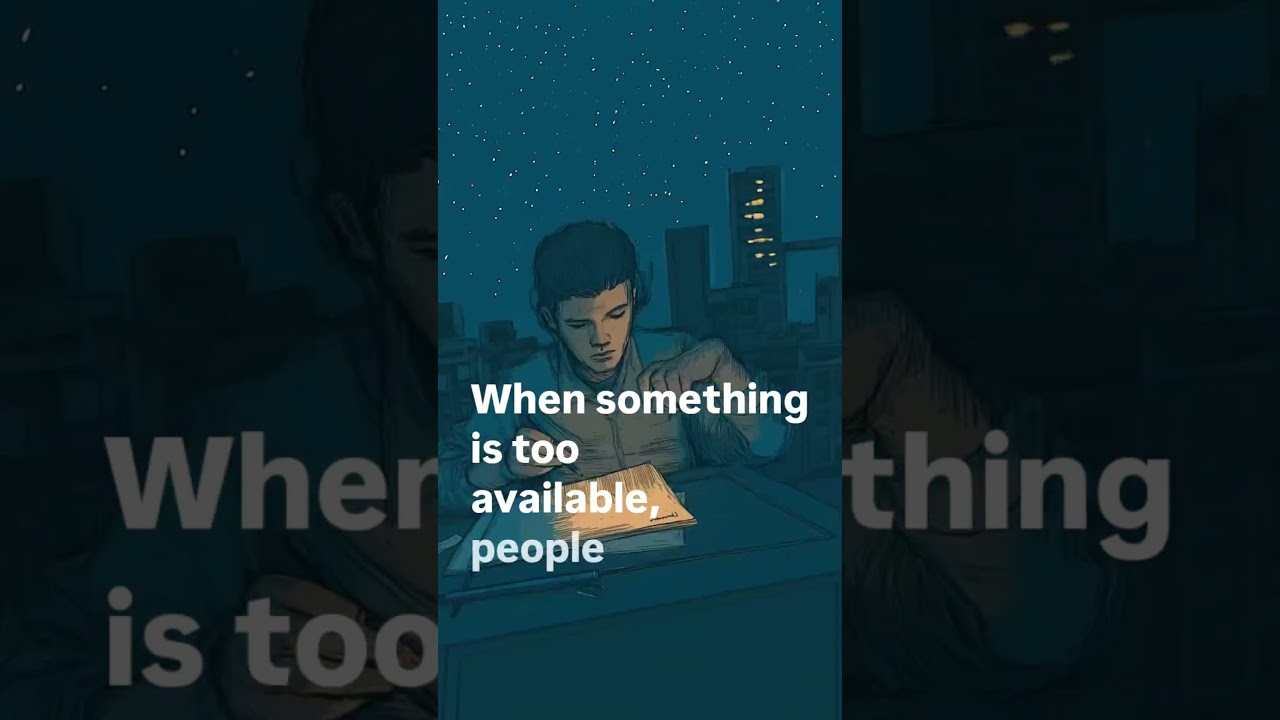 why people don't caring me ( the scarcity effect) 🔥🔥💯