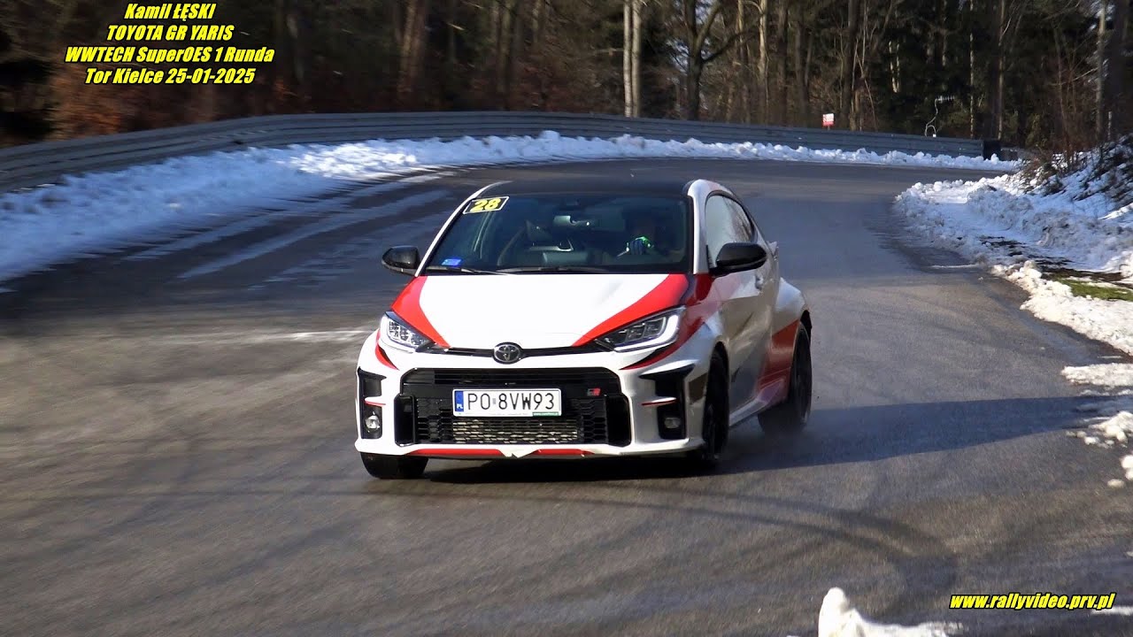 Kamil ŁĘSKI - TOYOTA GR YARIS - WWTECH SuperOES 1 Runda Tor Kielce 25-01-2025