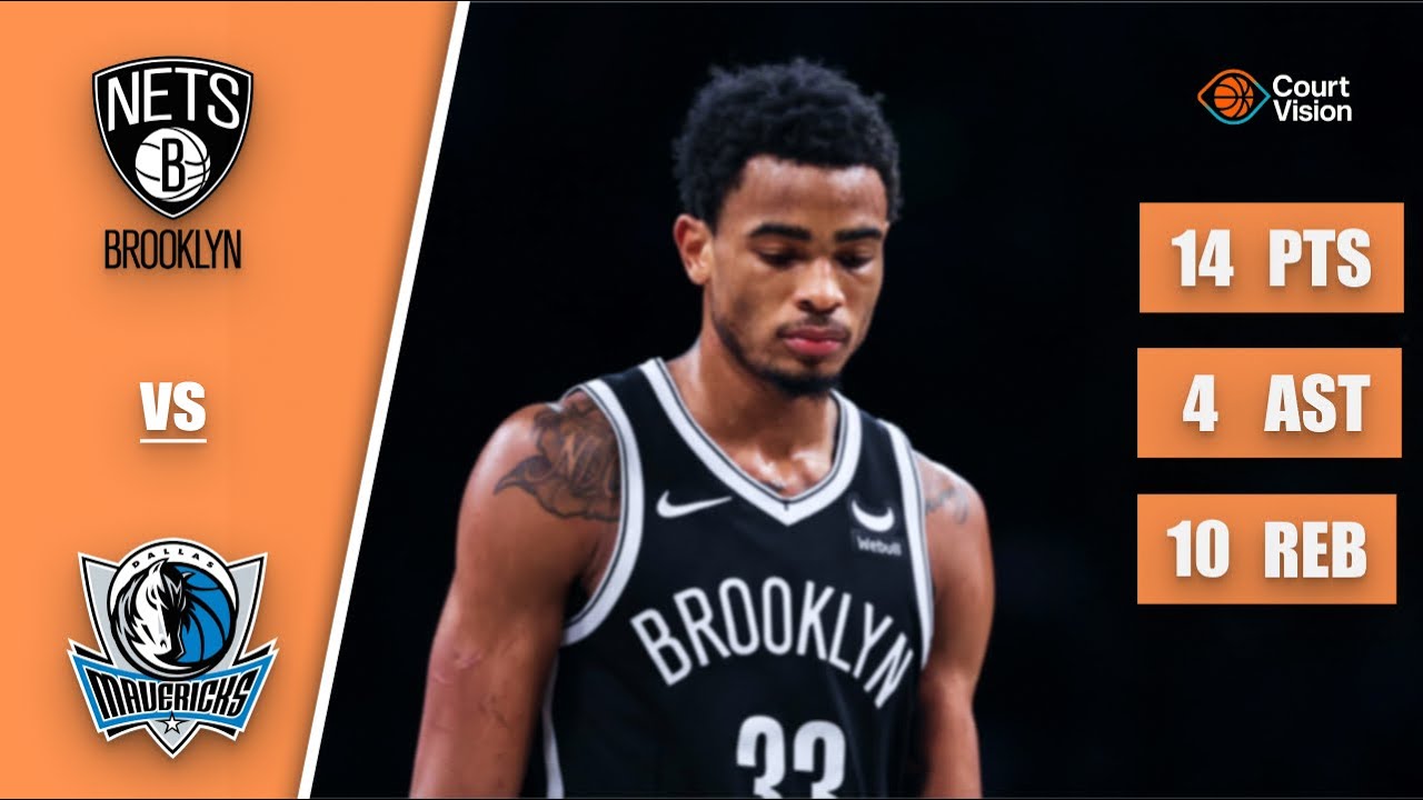 Nic Claxton - 14 Points, 10 Rebounds, 4 Assists vs Mavericks - 2025-26 Regular Season