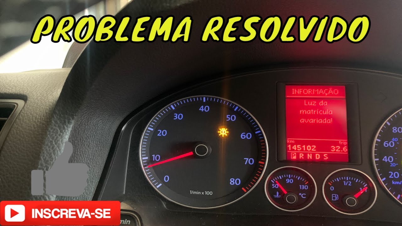 Resolvendo erro no painel do jetta, de lâmpada de placa queimada!