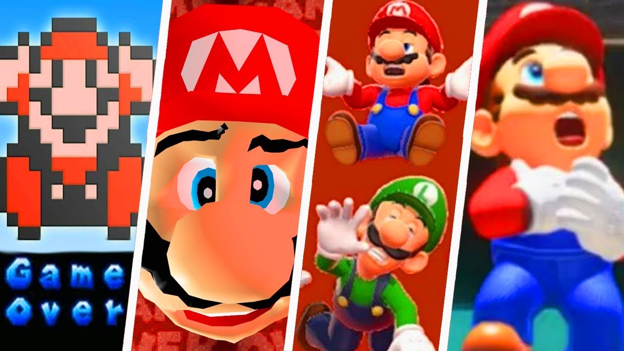 Evolution of Super Mario Deaths and Game Over Screens (1985 - 2018)