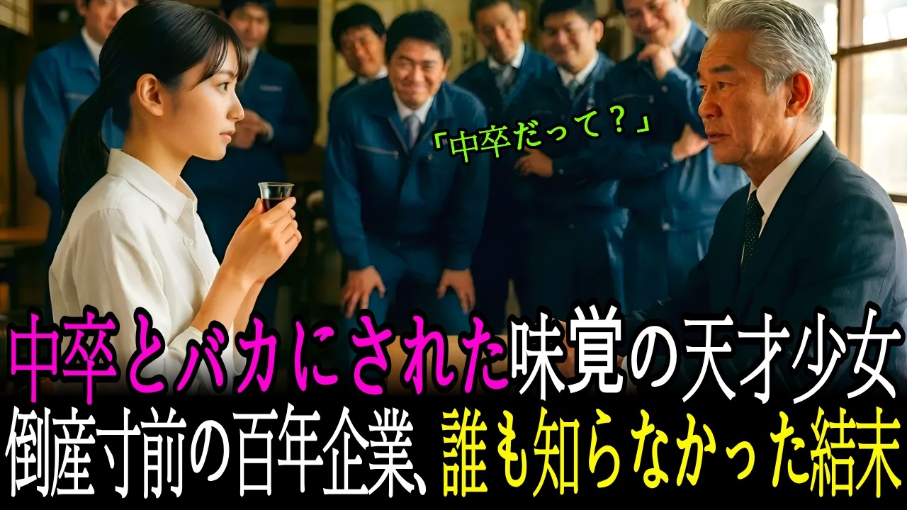 「中卒だって？」と笑われた味覚の天才少女。倒産寸前の百年の伝統に起きた奇跡とは―