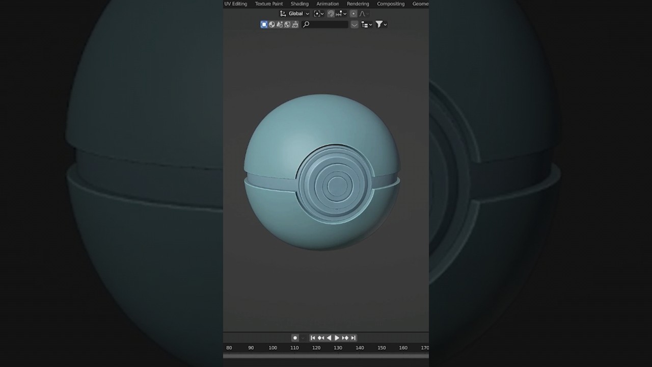 Покебол в Blender