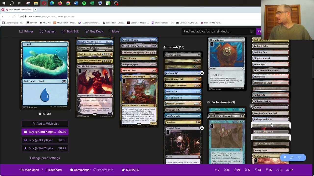 Lord Xander, the Collector Commander deck Magic the Gathering v9 #mtg #edh #commander #xander