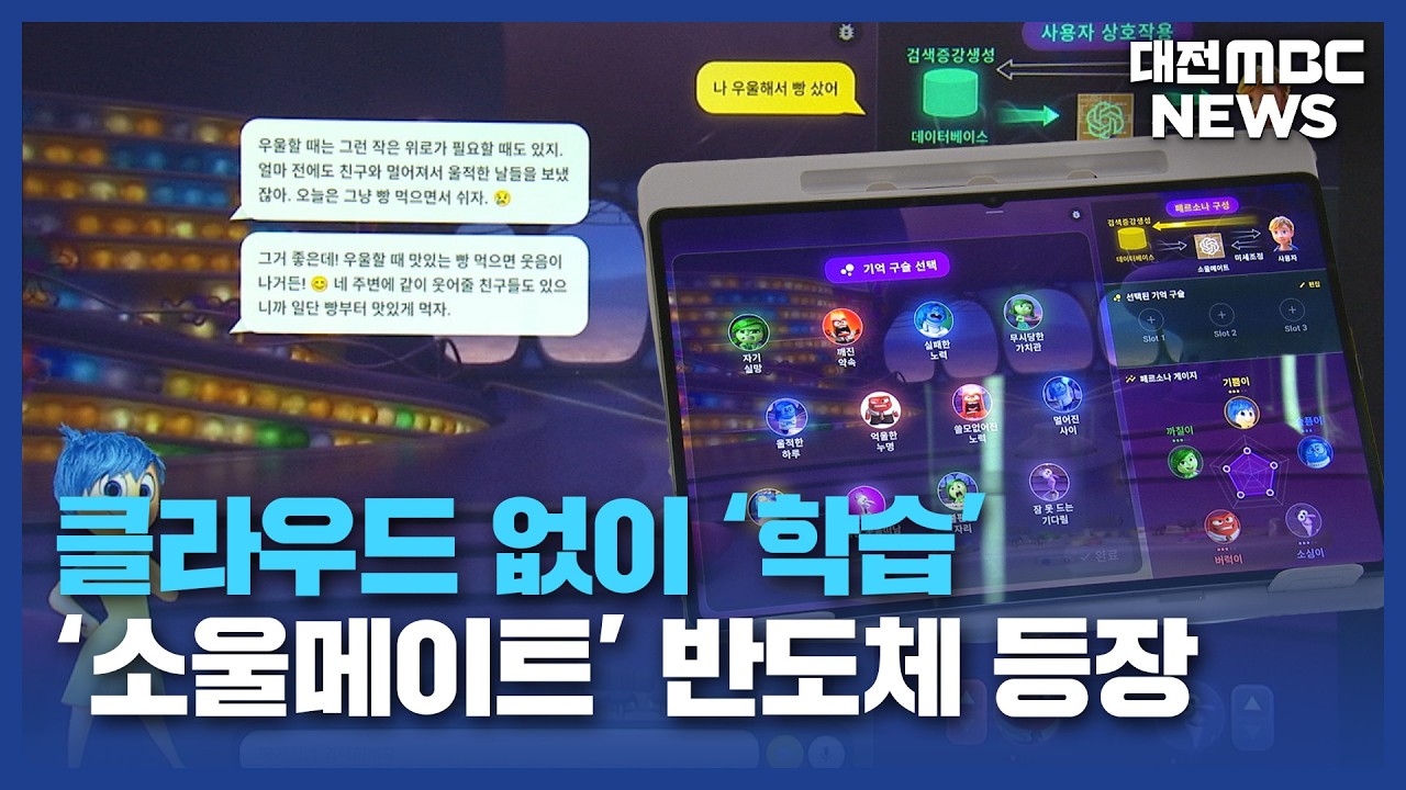 'AI 절친' 시대 활짝?...초개인화 AI 반도체 개발/대전MBC