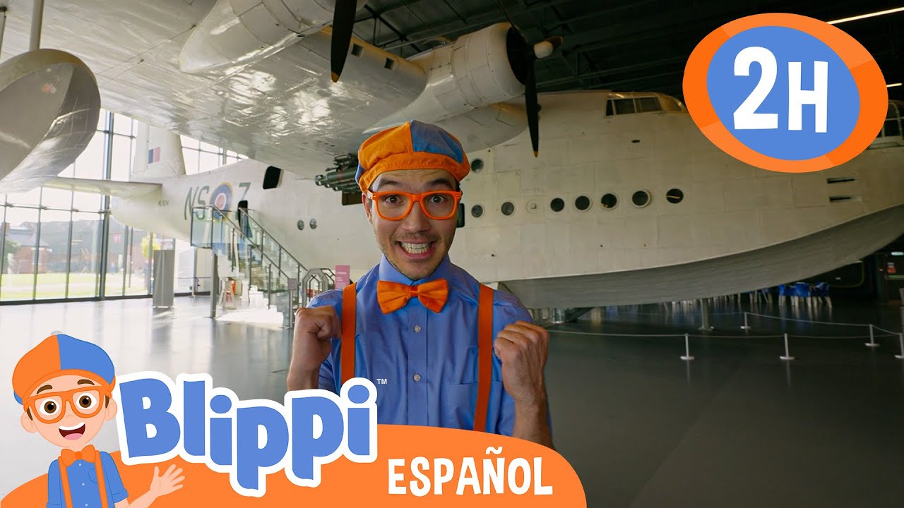 Blippi aprende sobre aviones | Canciones Infantiles🎵| Juega y aprende | Moonbug Español | Blippi