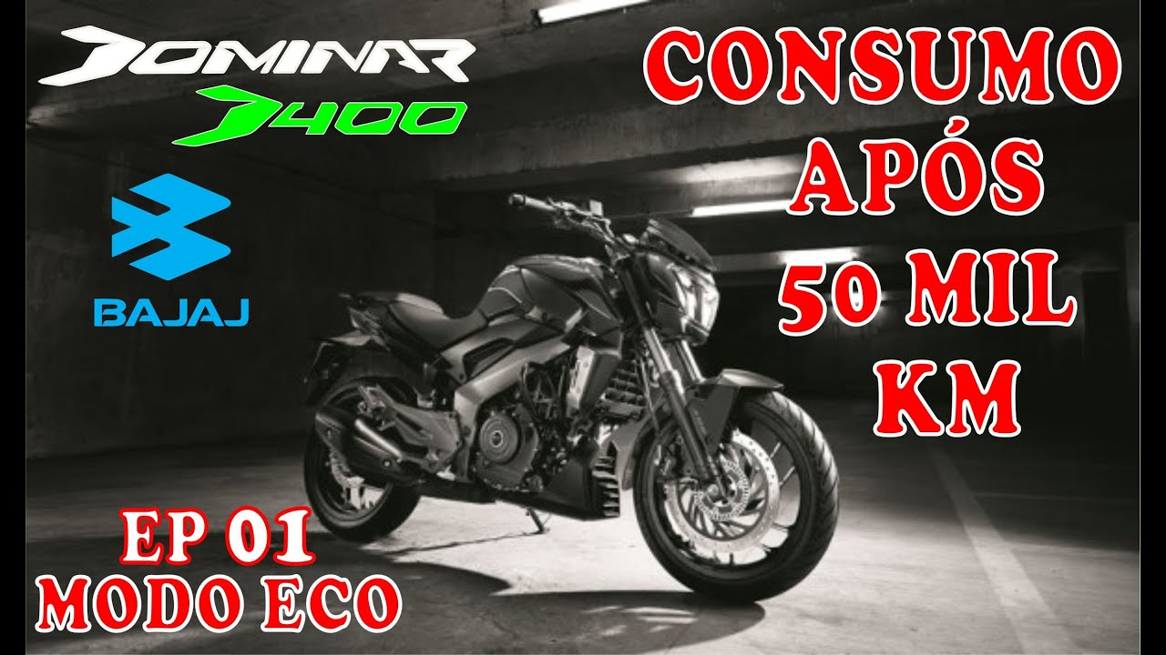 50 Mil Km, COMO ESTA O CONSUMO ATUAL DE MINHA BAJAJ DOMINAR 400 - EP 01 MODO ECO